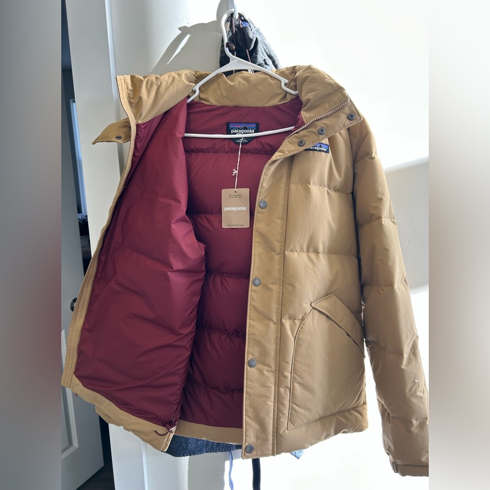 Patagonia Men's Downdrift Jacket Brown Medium NWT